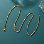 ギャラリービューアに画像を読み込み、Box Link Chain - 1.5mm〜3mm (Gold)