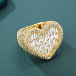 ギャラリービューアに画像を読み込み、Baguette Heart Ring (18K Gold)