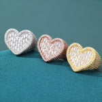 ギャラリービューアに画像を読み込み、Baguette Heart Ring (Rose Gold)