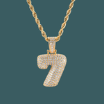Load image into Gallery viewer, Custom Number Pendant - Bubble Initial【無料ネックレス付属】
