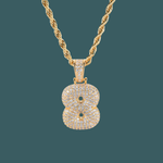 Load image into Gallery viewer, Custom Number Pendant - Bubble Initial【無料ネックレス付属】