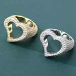 ギャラリービューアに画像を読み込み、Heart’s Embrace Ring - 21mm (White Gold)