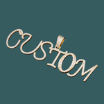 Load image into Gallery viewer, Custom Letter Pendant - Script Model (Gold)【無料ネックレス付属】