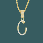 Load image into Gallery viewer, Custom Letter Pendant - Script Initial【無料ネックレス付属】