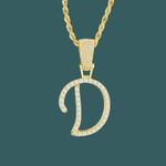 Load image into Gallery viewer, Custom Letter Pendant - Script Initial【無料ネックレス付属】