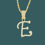 Load image into Gallery viewer, Custom Letter Pendant - Script Initial【無料ネックレス付属】