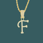 Load image into Gallery viewer, Custom Letter Pendant - Script Initial【無料ネックレス付属】