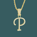 Load image into Gallery viewer, Custom Letter Pendant - Script Initial【無料ネックレス付属】