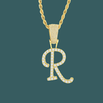 Load image into Gallery viewer, Custom Letter Pendant - Script Initial【無料ネックレス付属】