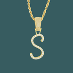 Load image into Gallery viewer, Custom Letter Pendant - Script Initial【無料ネックレス付属】