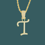 Load image into Gallery viewer, Custom Letter Pendant - Script Initial【無料ネックレス付属】