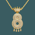 Load image into Gallery viewer, Custom Number Pendant - Royal Initial【無料ネックレス付属】