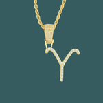 Load image into Gallery viewer, Custom Letter Pendant - Script Initial【無料ネックレス付属】