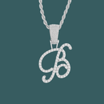 Load image into Gallery viewer, Custom Letter Pendant - Script Initial【無料ネックレス付属】