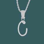 Load image into Gallery viewer, Custom Letter Pendant - Script Initial【無料ネックレス付属】