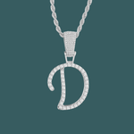 Load image into Gallery viewer, Custom Letter Pendant - Script Initial【無料ネックレス付属】