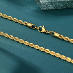 Load image into Gallery viewer, Rope Chain - 2mm〜6mm (Gold)