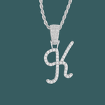 Load image into Gallery viewer, Custom Letter Pendant - Script Initial【無料ネックレス付属】