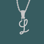 Load image into Gallery viewer, Custom Letter Pendant - Script Initial【無料ネックレス付属】