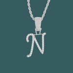 Load image into Gallery viewer, Custom Letter Pendant - Script Initial【無料ネックレス付属】