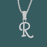 Load image into Gallery viewer, Custom Letter Pendant - Script Initial【無料ネックレス付属】