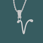 Load image into Gallery viewer, Custom Letter Pendant - Script Initial【無料ネックレス付属】