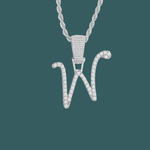 Load image into Gallery viewer, Custom Letter Pendant - Script Initial【無料ネックレス付属】