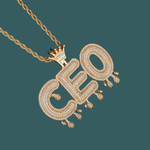 ギャラリービューアに画像を読み込み、Custom Letter Pendant - Royal Word (Gold)【無料ネックレス付属】