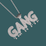 ギャラリービューアに画像を読み込み、Custom Letter Pendant - Royal Word (White Gold)【無料ネックレス付属】