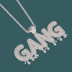 ギャラリービューアに画像を読み込み、Custom Letter Pendant - Royal Word (White Gold)【無料ネックレス付属】