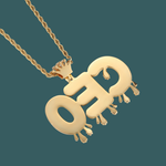 ギャラリービューアに画像を読み込み、Custom Letter Pendant - Royal Word (Gold)【無料ネックレス付属】