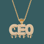 ギャラリービューアに画像を読み込み、Custom Letter Pendant - Royal Word (Gold)【無料ネックレス付属】