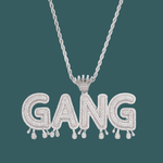 ギャラリービューアに画像を読み込み、Custom Letter Pendant - Royal Word (White Gold)【無料ネックレス付属】