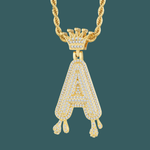 Load image into Gallery viewer, Custom Letter Pendant - Royal Initial【無料ネックレス付属】