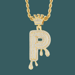 Load image into Gallery viewer, Custom Letter Pendant - Royal Initial【無料ネックレス付属】