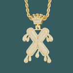 Load image into Gallery viewer, Custom Letter Pendant - Royal Initial【無料ネックレス付属】