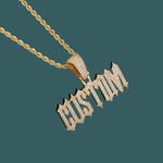 Load image into Gallery viewer, Custom Letter Pendant - Gothic Word (Gold)【無料ネックレス付属】