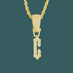 Load image into Gallery viewer, Custom Letter Pendant - Tapered Initial【無料ネックレス付属】