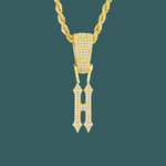 Load image into Gallery viewer, Custom Letter Pendant - Tapered Initial【無料ネックレス付属】