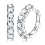 Load image into Gallery viewer, 0.5ct/0.3ct/0.1ct VVS Moissanite & 925silver - Eternal Sparkle Hoop