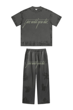 Load image into Gallery viewer, Live Until You Die SETUP / CHARCOAL GREY X SAND OLIVE