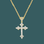 ギャラリービューアに画像を読み込み、Royal Crucifix Pendant - (18K Gold)【無料ネックレス付属】