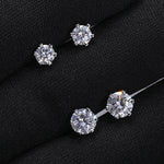 Load image into Gallery viewer, 1ct/0.5ct VVS Moissanite & 925silver - Classic Crown Six