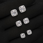 Load image into Gallery viewer, 2ct/1ct/0.5ct VVS Moissanite & 925silver - Halo Cushion Sparkle