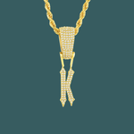 Load image into Gallery viewer, Custom Letter Pendant - Tapered Initial【無料ネックレス付属】