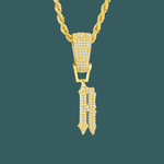 Load image into Gallery viewer, Custom Letter Pendant - Tapered Initial【無料ネックレス付属】