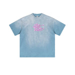 Load image into Gallery viewer, Live Until You Die TEE / LIGHT BLUE X PINK