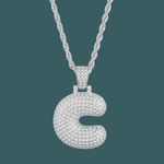 Load image into Gallery viewer, Custom Letter Pendant - Bubble Initial【無料ネックレス付属】