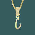 Load image into Gallery viewer, Custom Letter Pendant - Crossed Initial【無料ネックレス付属】