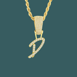 Load image into Gallery viewer, Custom Letter Pendant - Crossed Initial【無料ネックレス付属】